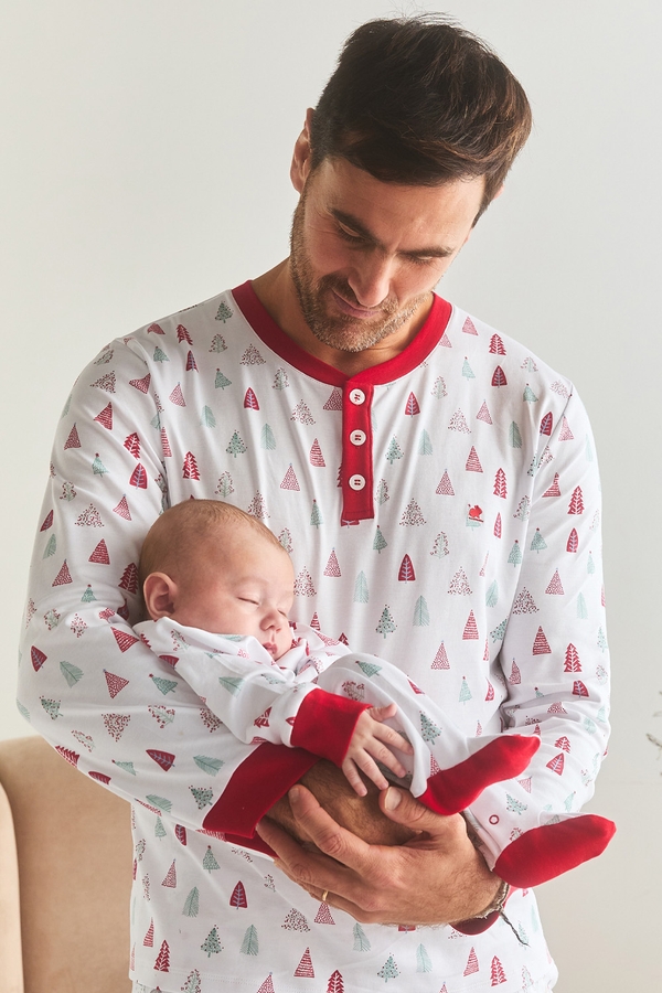 Premium Peruvian Pima Cotton Tiny Tree Dad Pajama Set | Front