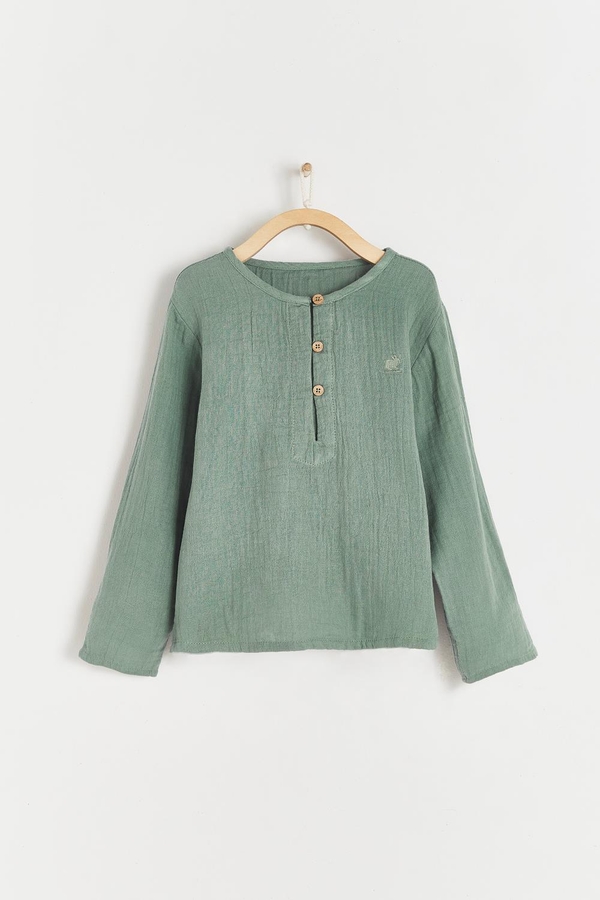 Woods Mandarin Collar Shirt