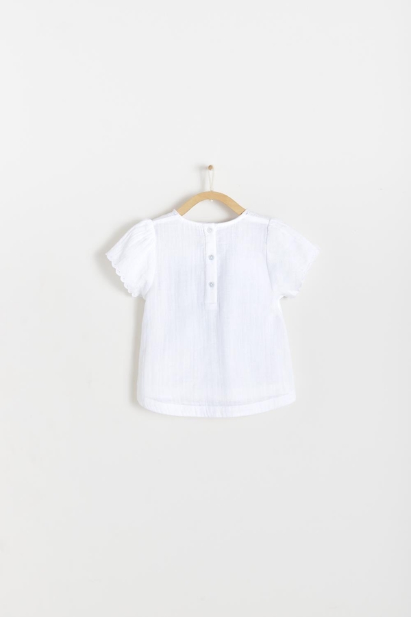 Premium Cotton Indira Blouse for Toddler. Back view