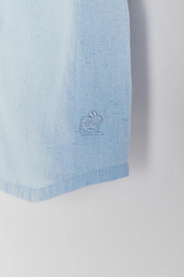 Premium Cotton Celebration Thomas Shirt for Toddler. Bottom logo embroidery  view