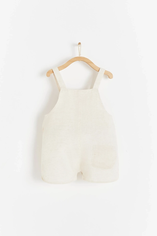 Premium Cotton Linen Shortall for Infant. Back view