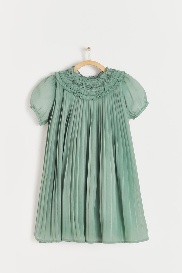 Jade Pleated Dress