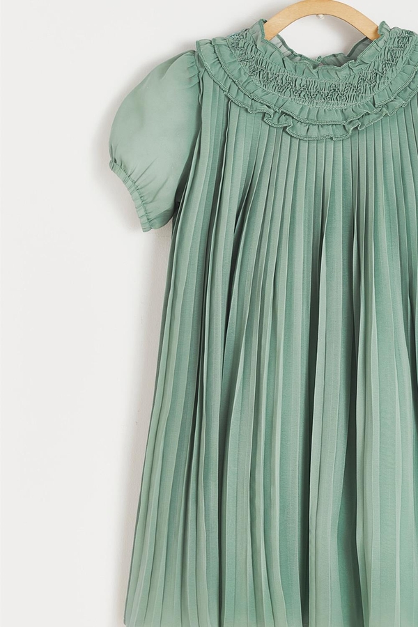 Jade Pleated Dress