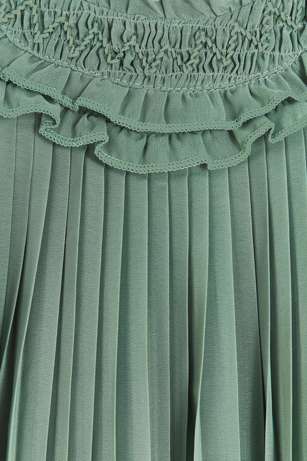 Jade Pleated Dress