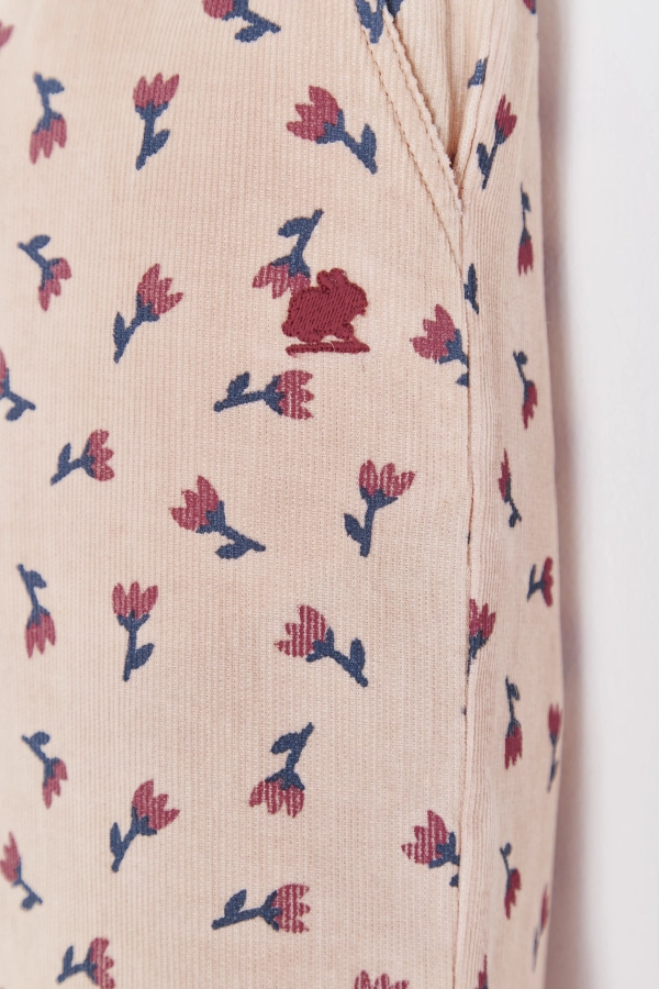 Dorita Corduroy Floral Pants