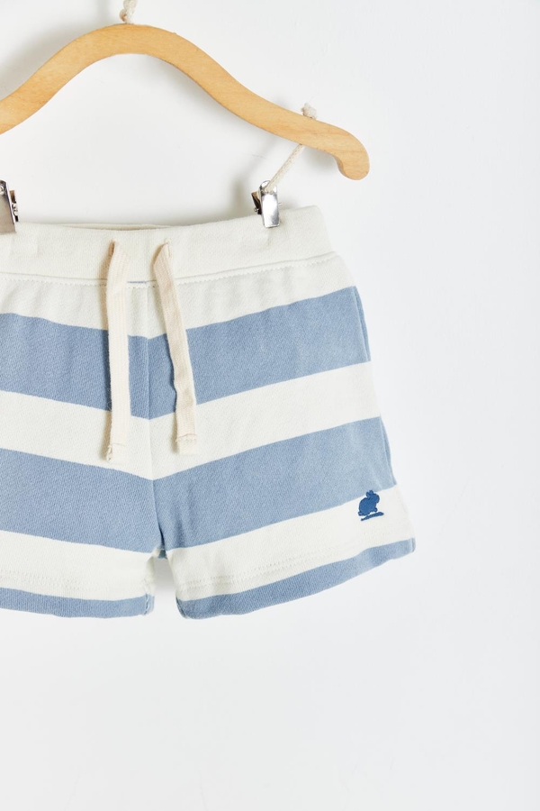 Marsella Striped Baby Shorts. Detail view