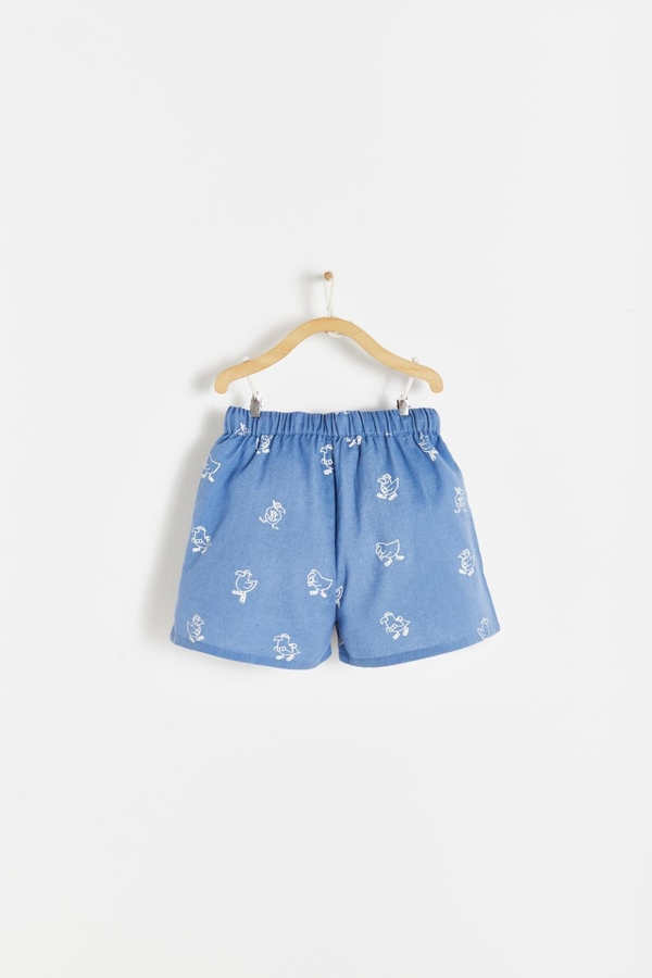 Premium Cotton Raphael Short for Toddler. Back view