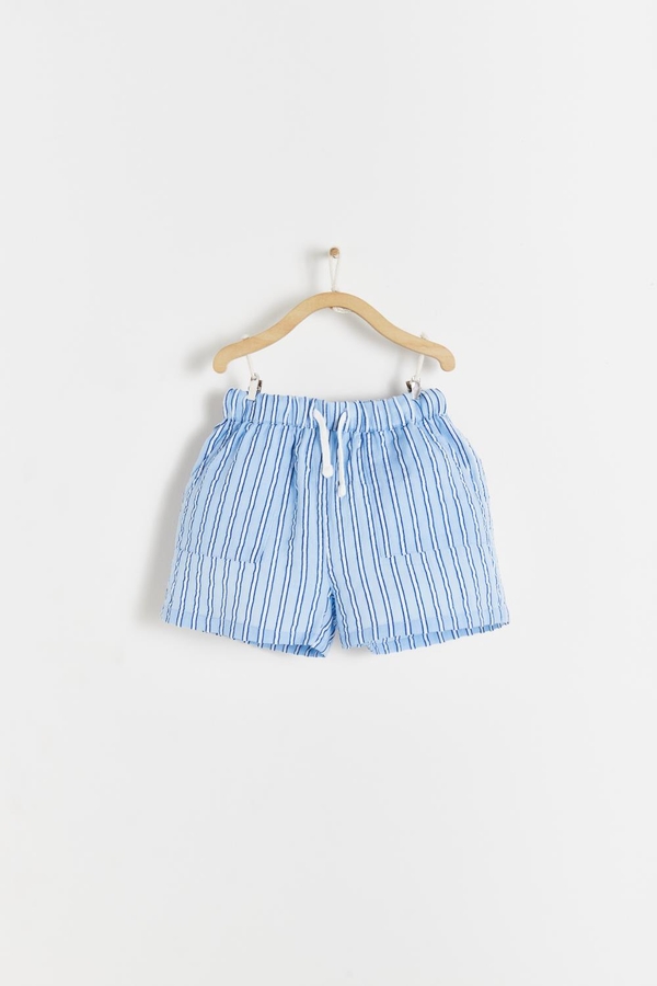 Premium Cotton Nimes Short for Toddler. Front view