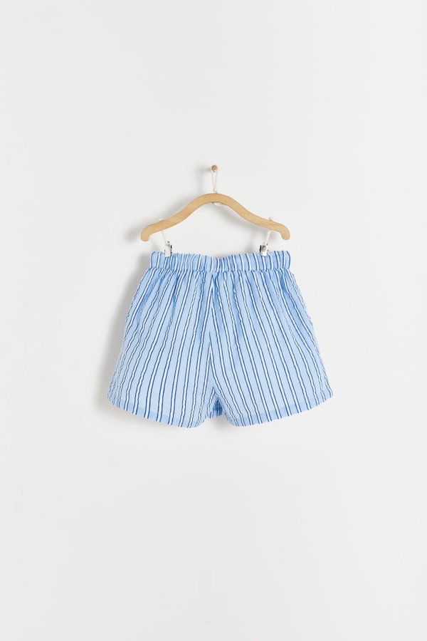 Premium Cotton Nimes Short for Toddler. Back view