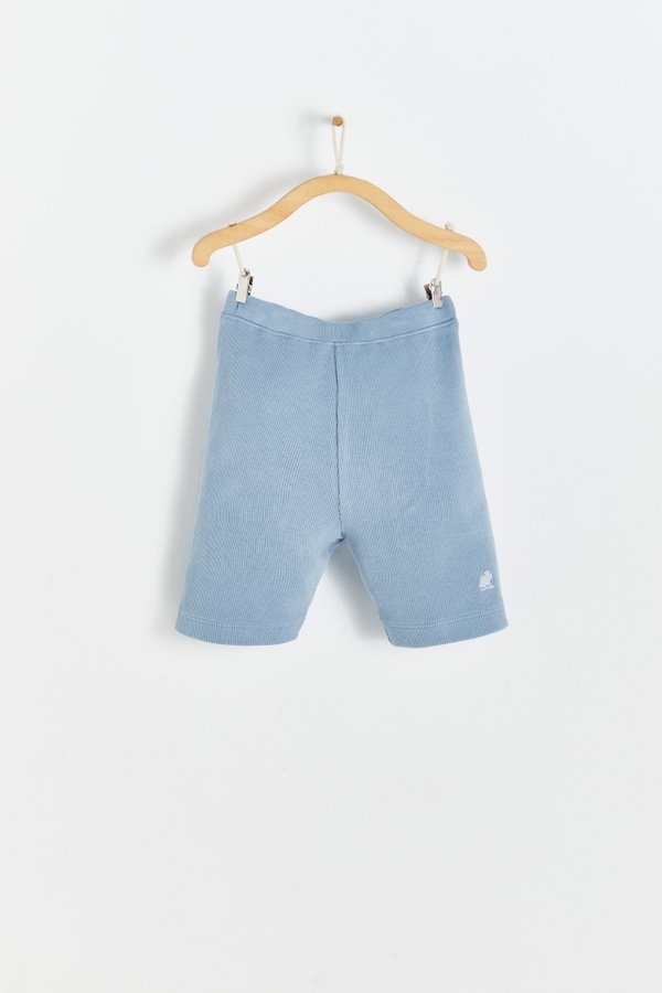 Ribbed Cotton Bike Shorts