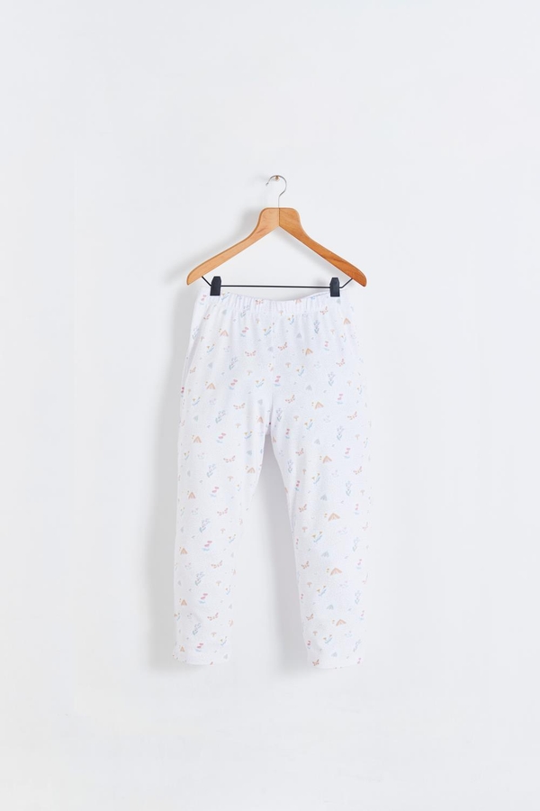 Premium Peruvian Pima Cotton Delphine Mommy Pajama Pants. Front view