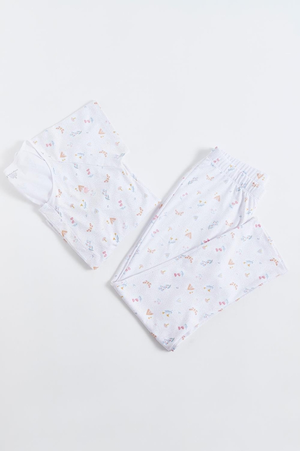 Premium Peruvian Pima Cotton Delphine Mommy Pajama Set. Front view