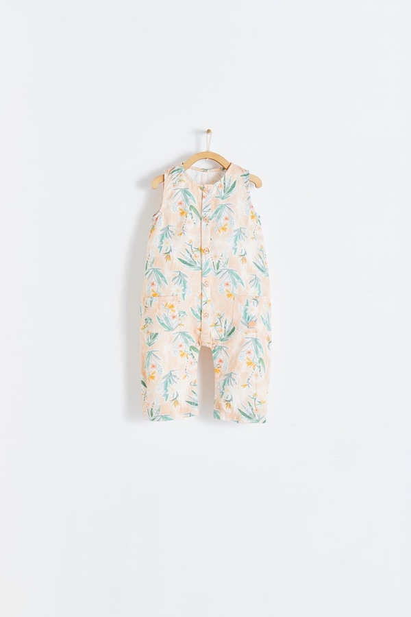 Premium Cotton Indira Playsuit for Infant. Front view