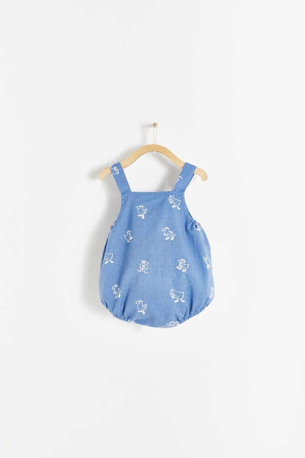 Premium Cotton Raphael Romper for Infant. Back view
