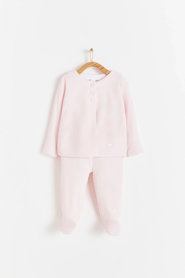 Pink Logo Plush Baby Set- Front View