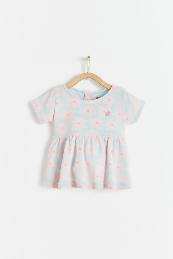 Flower Short Sleeve Set. Top view