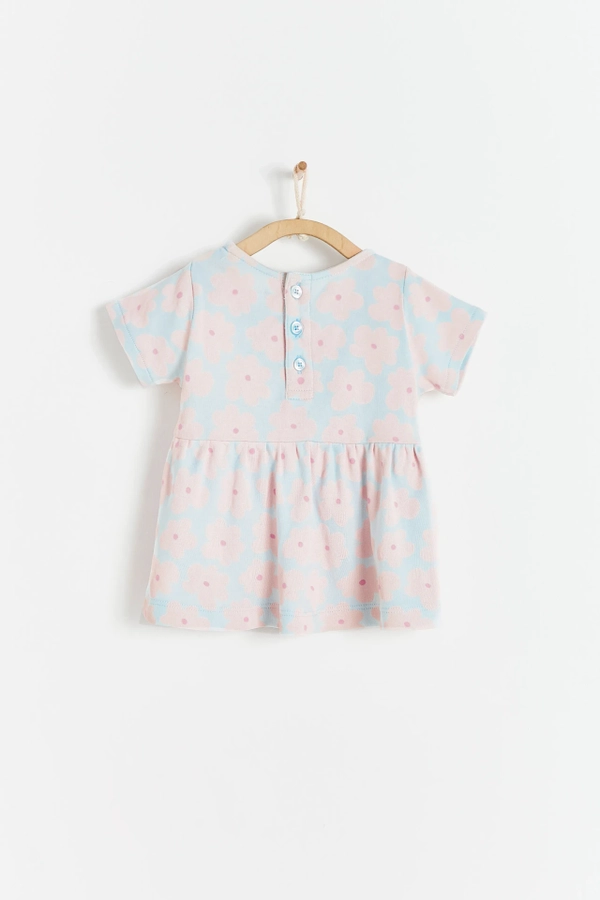 Flower Short Sleeve Set. Back view