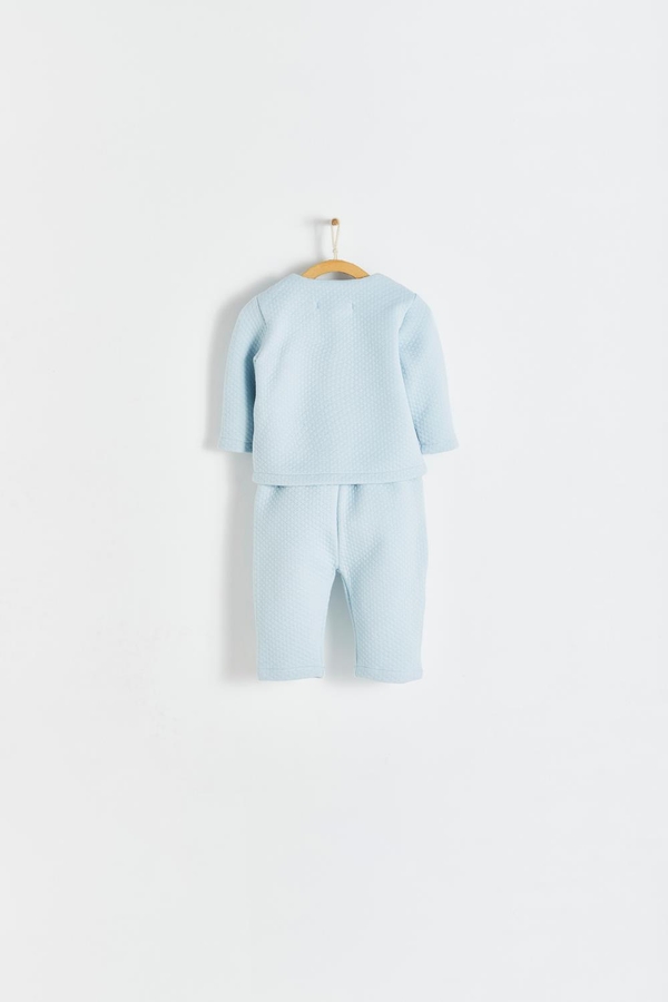 Premium Cotton Oceania Matelasse Set for Infant. Back view