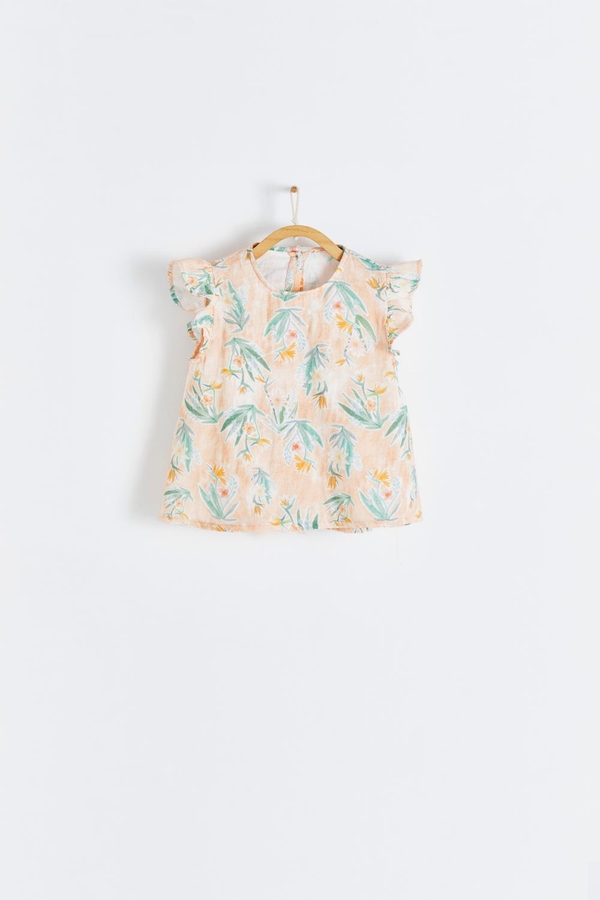 Premium Cotton Indira Top for Toddler. Front view