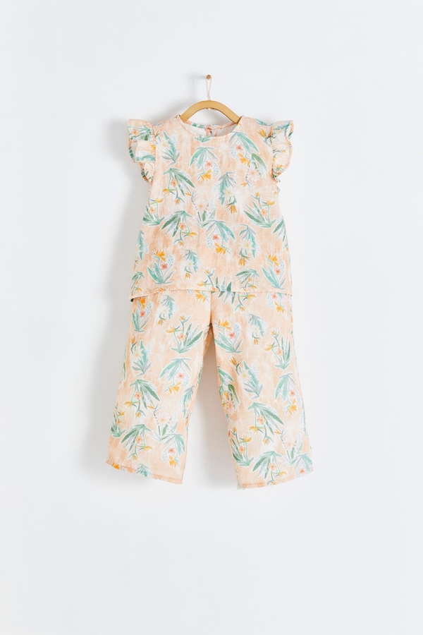 Premium Cotton Indira 2-Piece Set for Toddler. Front view