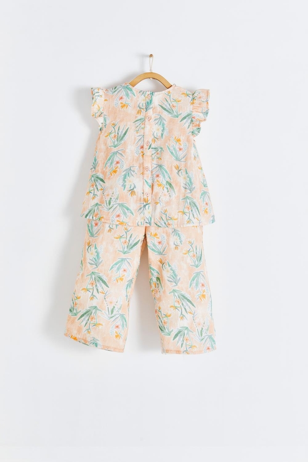 Premium Cotton Indira 2-Piece Set for Toddler. Back view