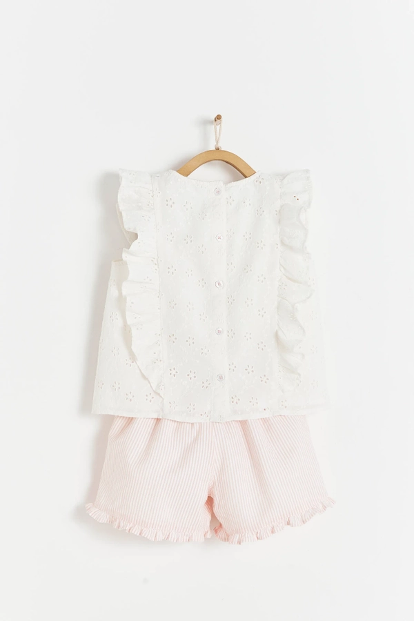 Premium Cotton Pali Set for Toddler. Back view
