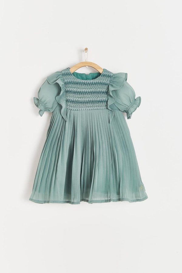 Jade Pleated Dress
