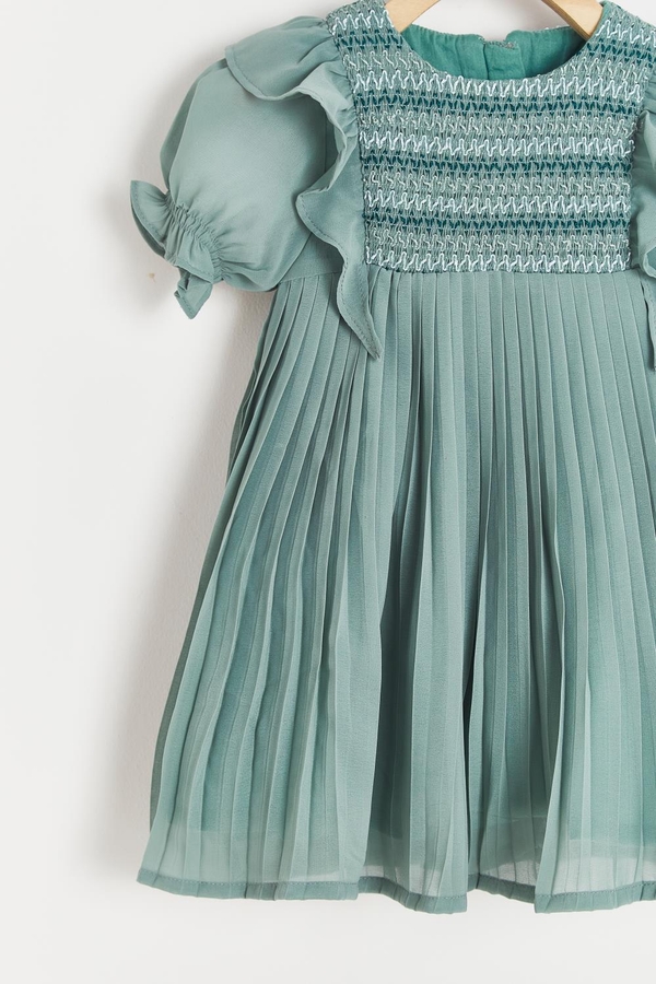 Jade Pleated Dress