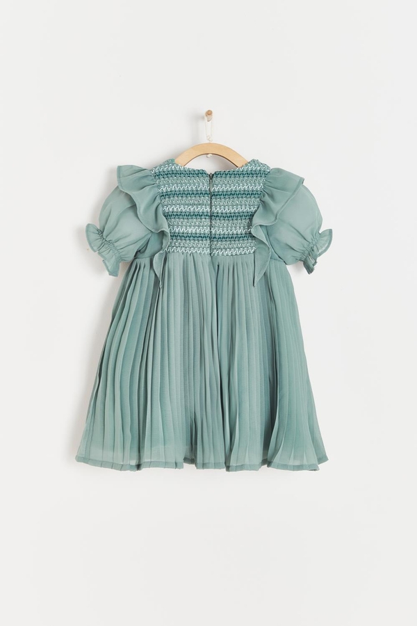 Jade Pleated Dress