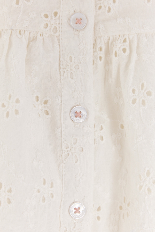 Premium Cotton Pali Dress for Infant. Back buttons view