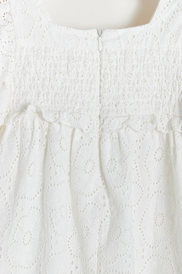 Premium Cotton Celebration Dress for Toddler. Back detail view