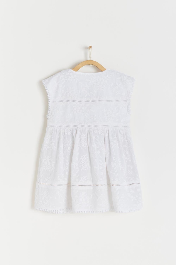 Premium Cotton Celebration Dress for Toddler. Back view