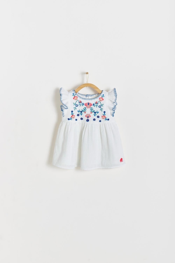 Premium Cotton Emma Dress for Infant. Front view