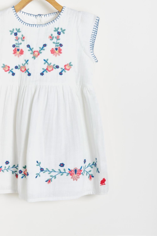 Premium Cotton Emma Dress for Toddler. Detail view
