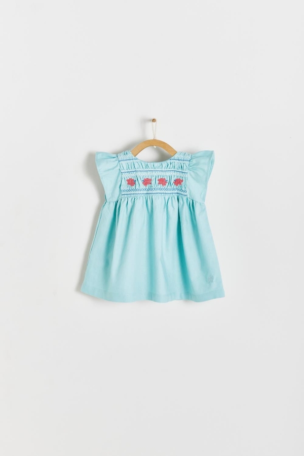 Premium Cotton Elle Dress for Infant. Front view