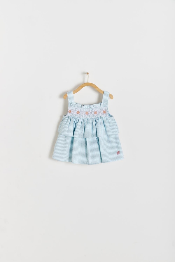 Premium Cotton Circus Dress for Infant. Front view