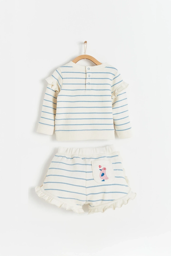 Niza Ruffle Baby Set. Back View