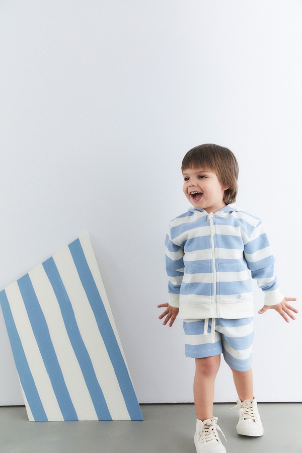 Marsella Striped Set. Toddler model view