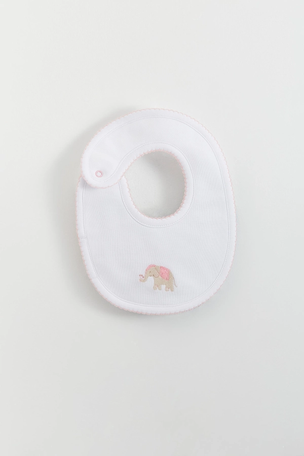 Premium Peruvian Pima Cotton Tika Small Bib for Infant. Front view