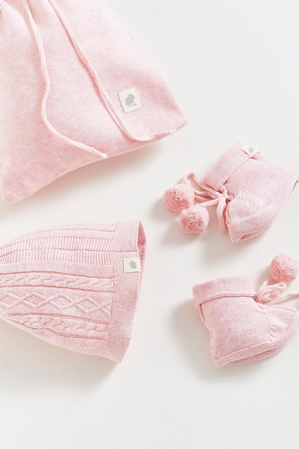 My First Knit Beanie & Booties Set