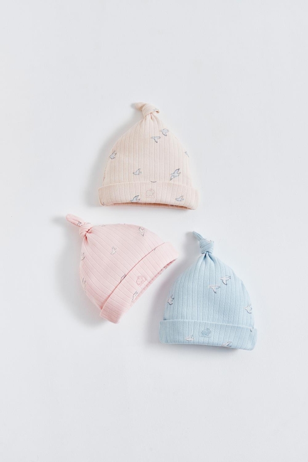 Premium Cotton Goose Knot Beanie for Infant. Color options view