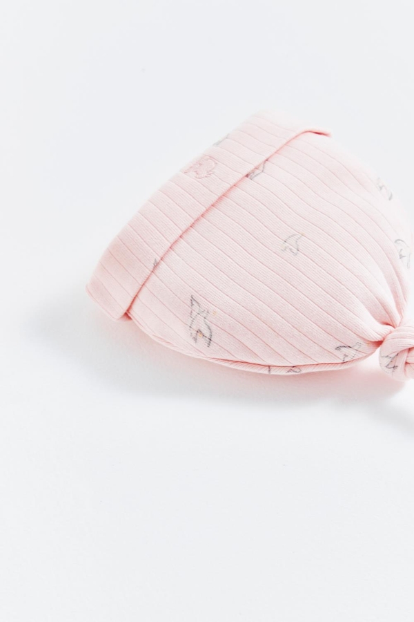 Premium Cotton Goose Knot Beanie for Infant. Pattern view