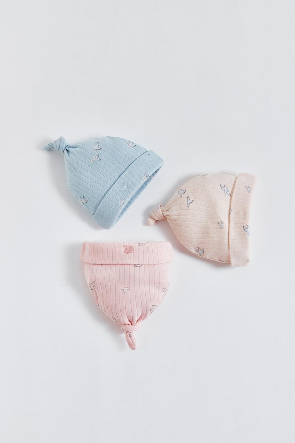 Premium Cotton Goose Knot Beanie for Infant. Color options view