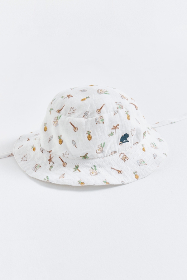Premium Cotton Kanu Sunhat for Infant. Front view