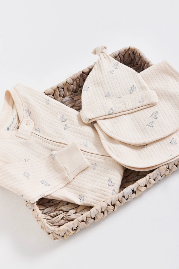 Premium Cotton Goose Sweet Gift Set For Infant. Front view