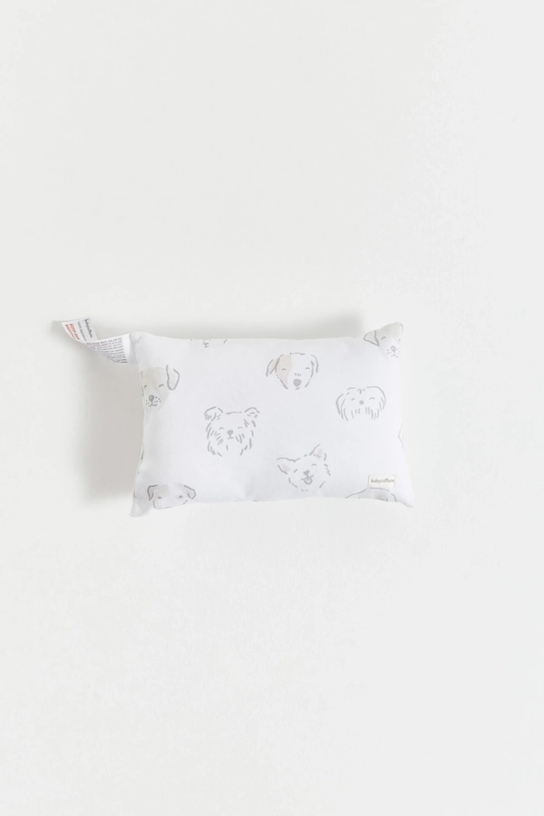 Premium Peruvian Pima Cotton Paws Pillow for Infant. Front view