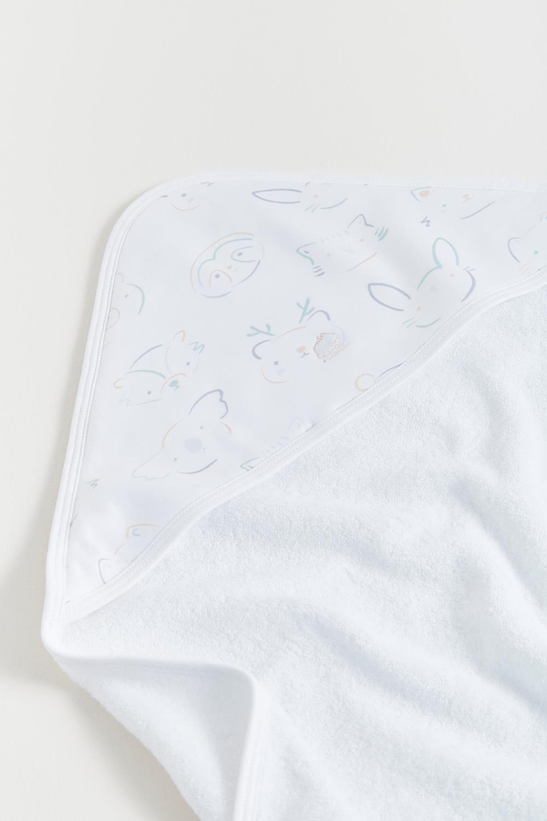 Grey Small Hooded Towel