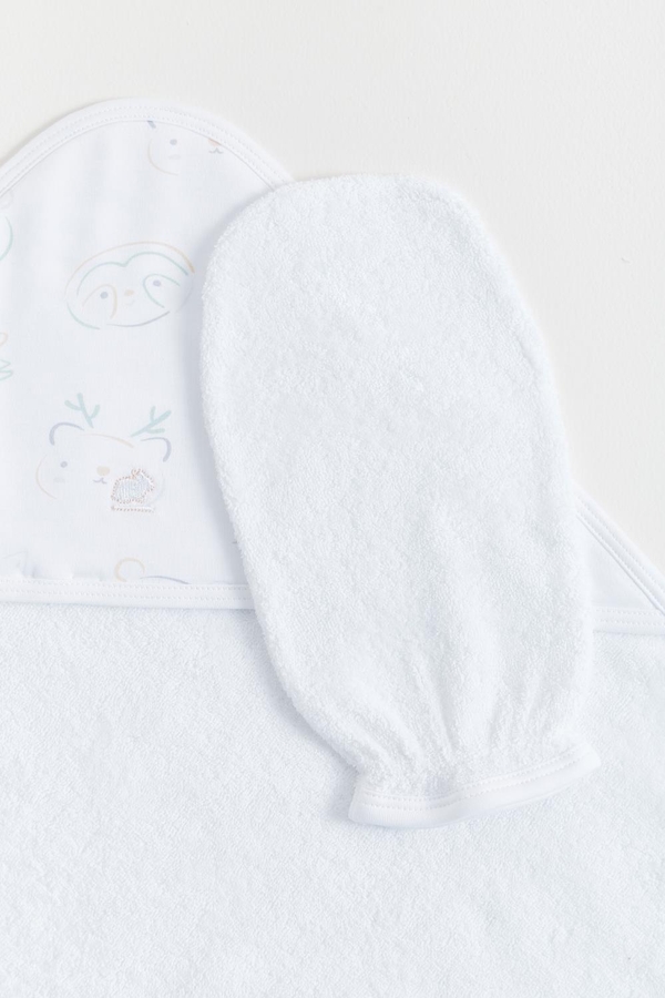 Grey Small Hooded Towel