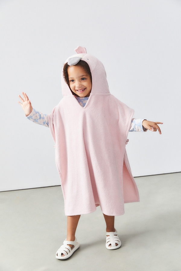 Beach Poncho Towel. Model view